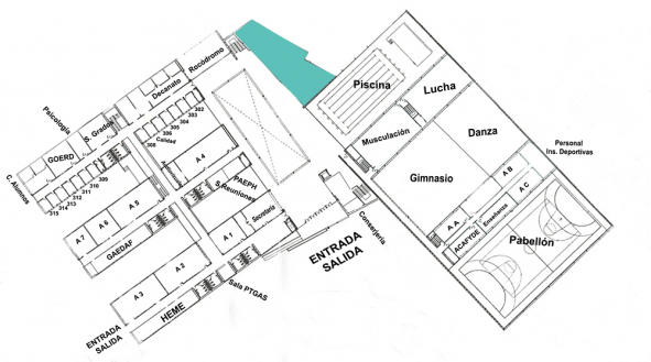 Plano de situación de la biblioteca