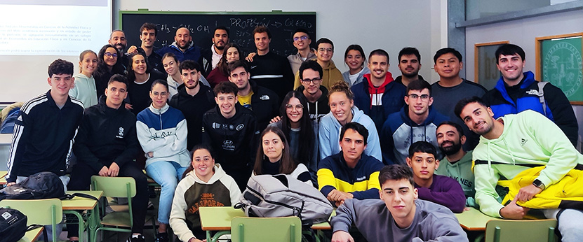 Estudiantes con Serafín Delgado