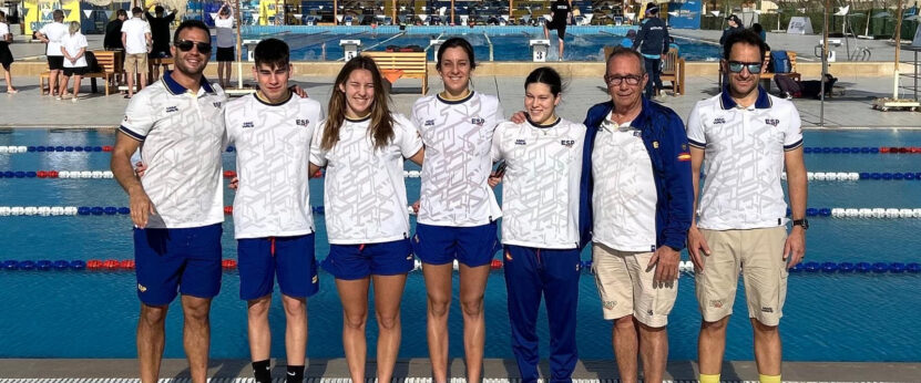 Miembros del equipo de nacional de aguas abiertas