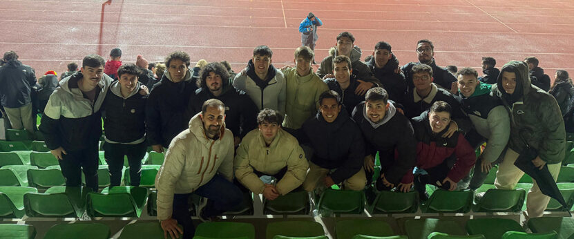 Estudiantes en la Ciudad Deportiva de Las Rozas.