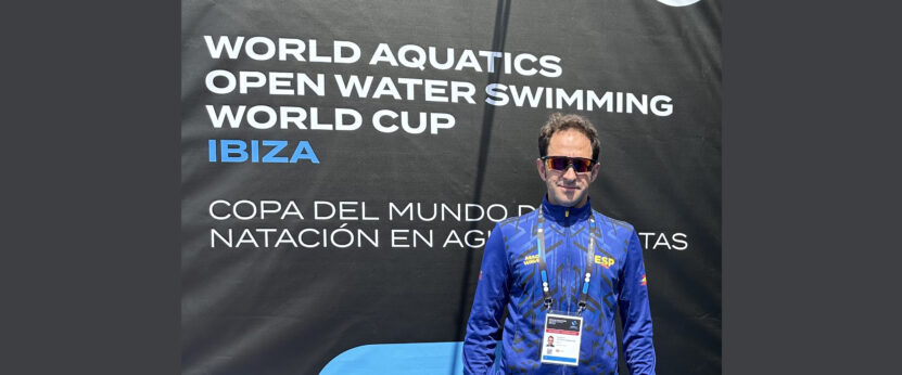 Guillermo Olcina en la copa del mundo de aguas abiertas
